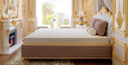Nệm Cao Su Kim Cương Hai Mặt Lỗ Diamond Luxury