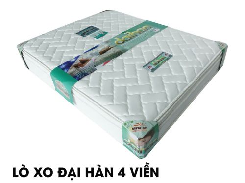 Nệm lò xo Đại Hàn 4 viền giả bóc vải xốp gầm
